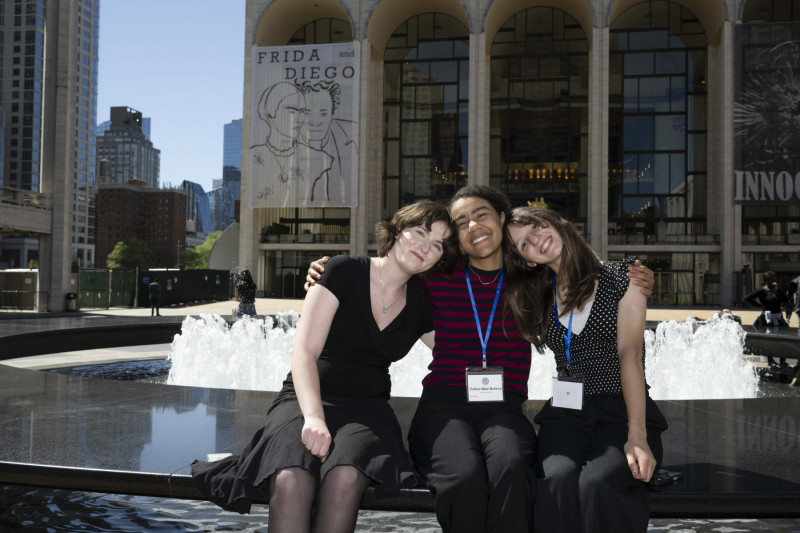 Students at Lincoln Center