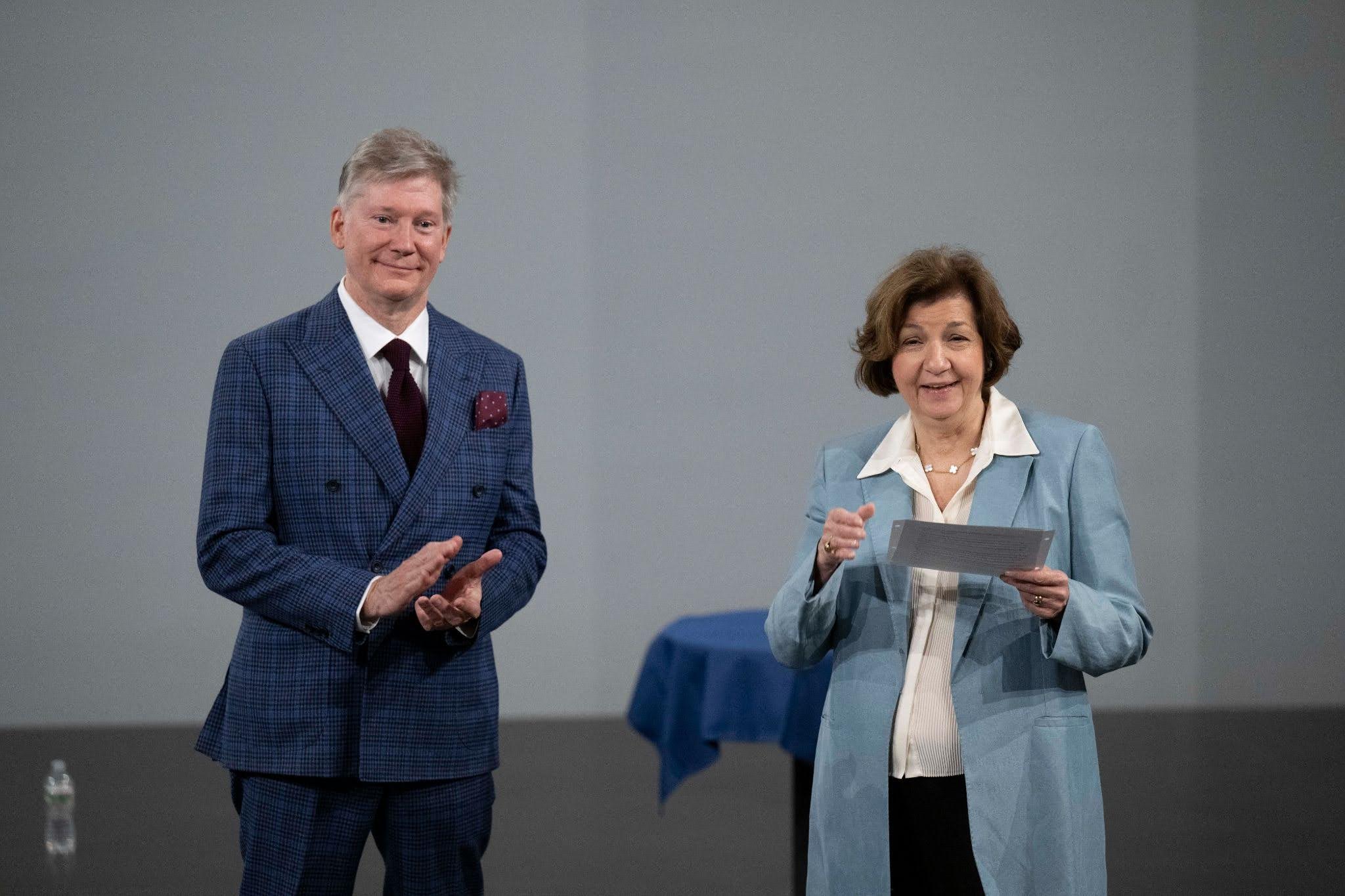 ESU National Board Chair, Dr. E. Quinn Peeper with ESU President and Executive Director Karen Karpowich
